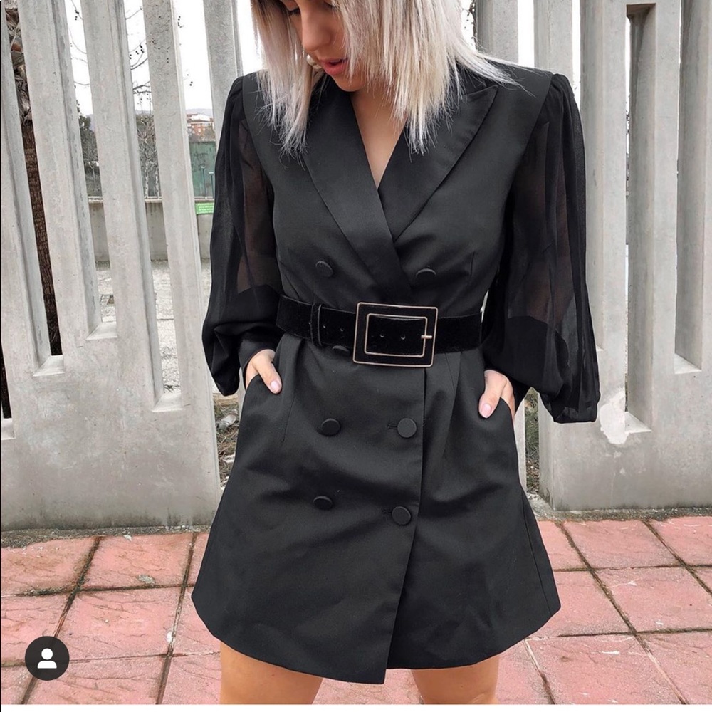 Zara combination sleeve blazer, bloggers favorite - Picture 5 of 11